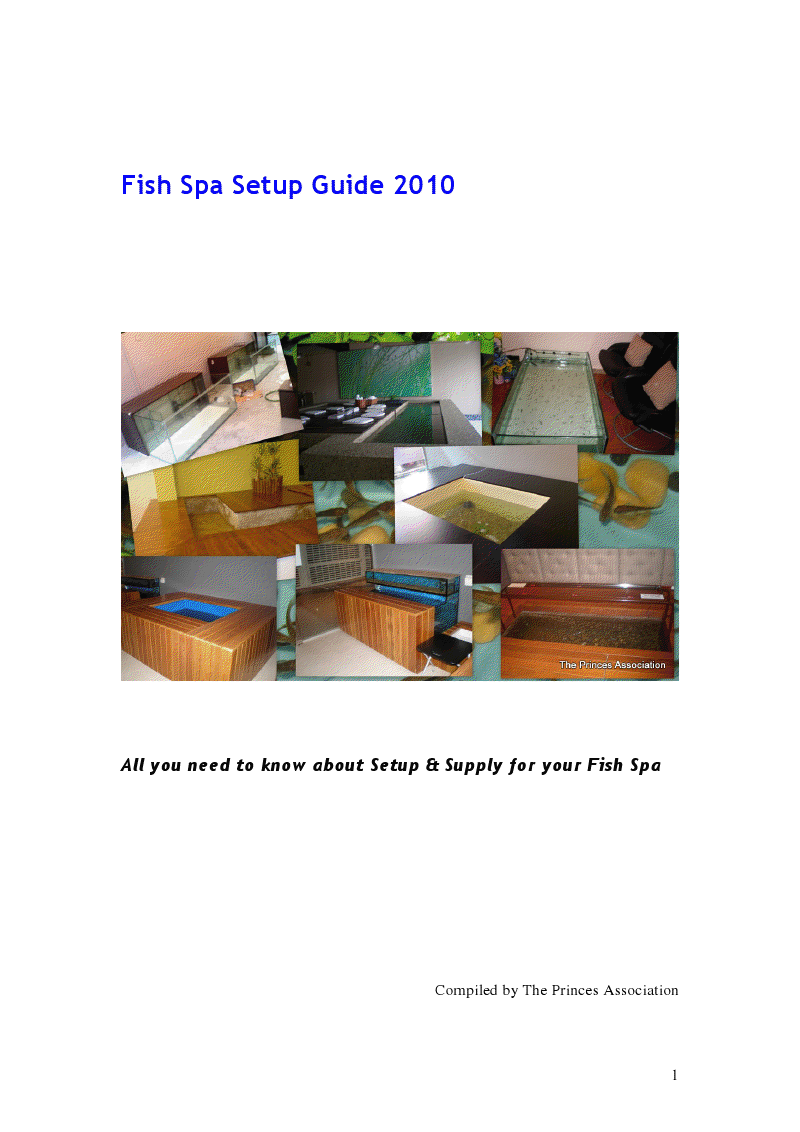 Fish Spa Setup Guide 2010